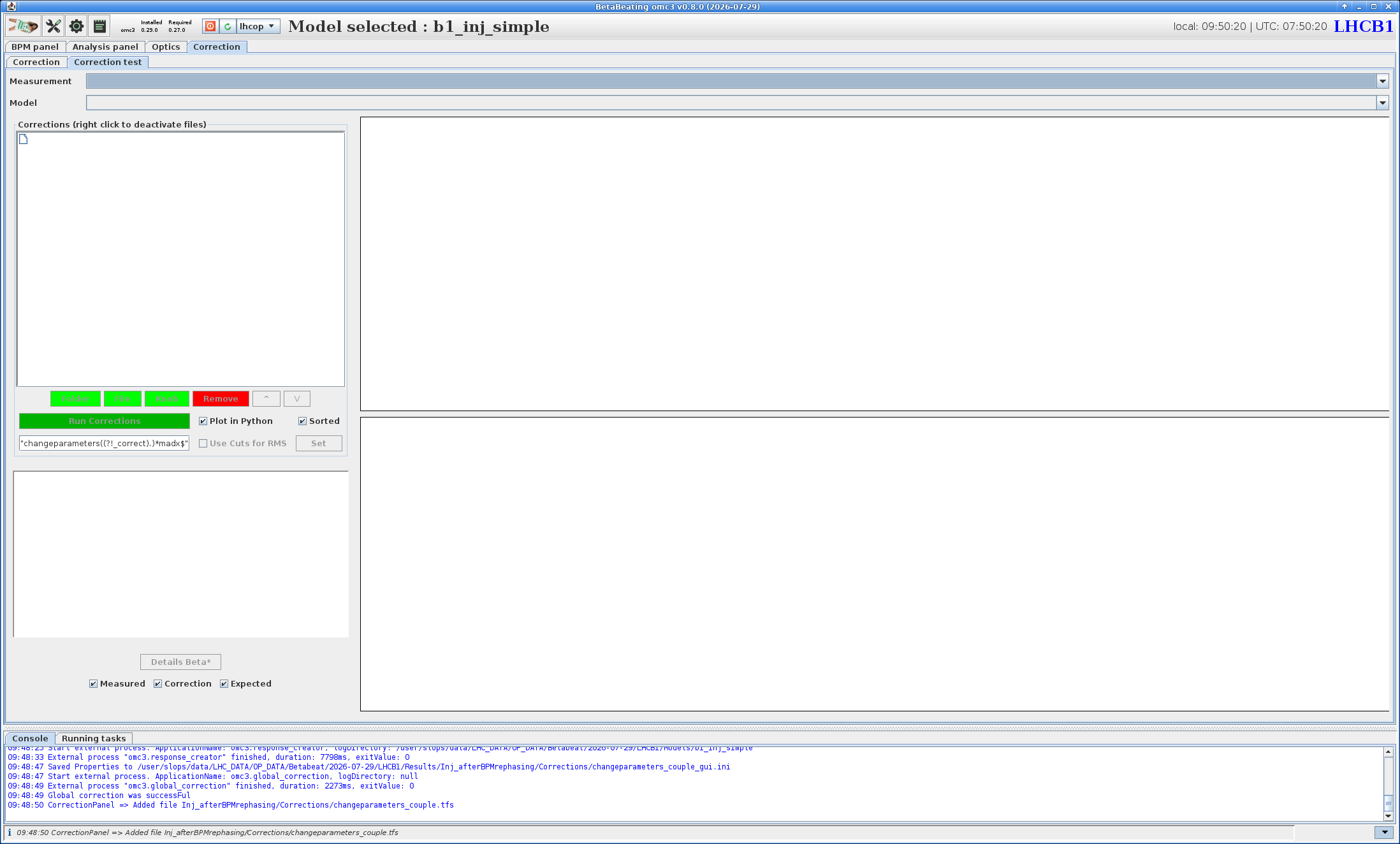 Correction Test Tab Default Look