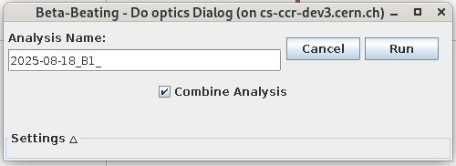 The 'Do Optics' Dialog