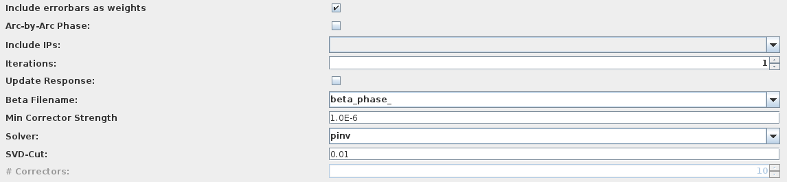 The Solver Options of the Options Section