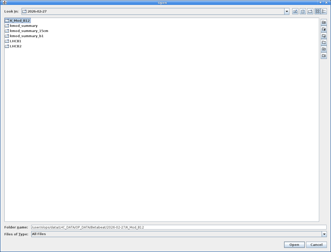 Load k-Modulation Data Dialogue