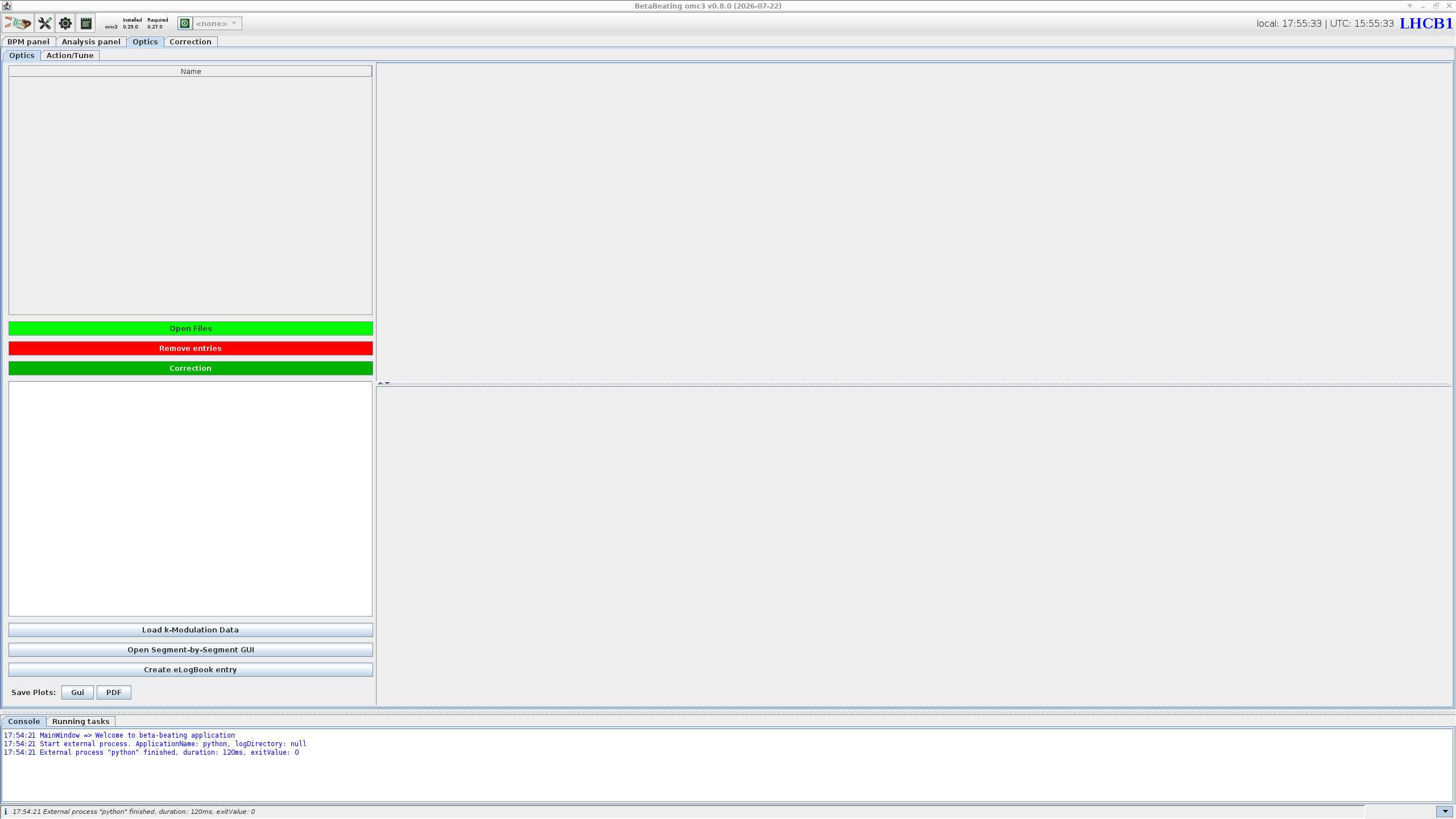 Optics Panel Default Look