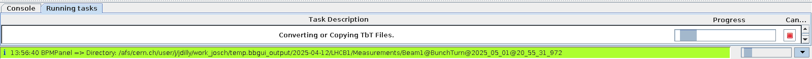Running tasks.