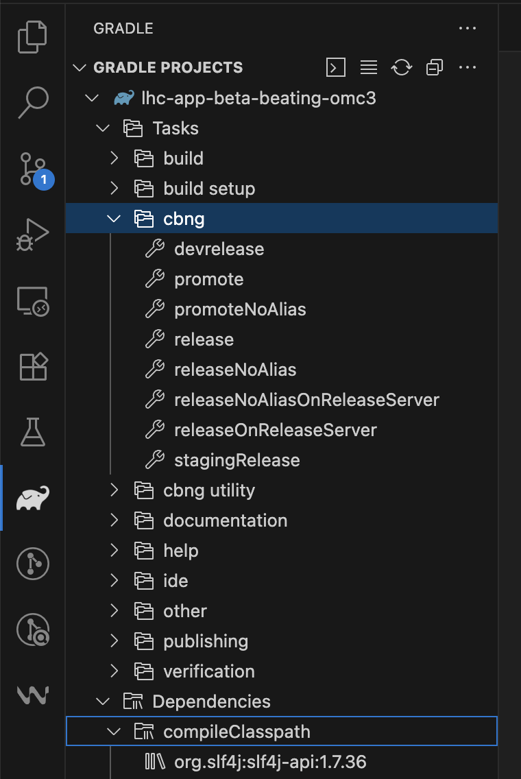 VSCode Gradle Tasks.