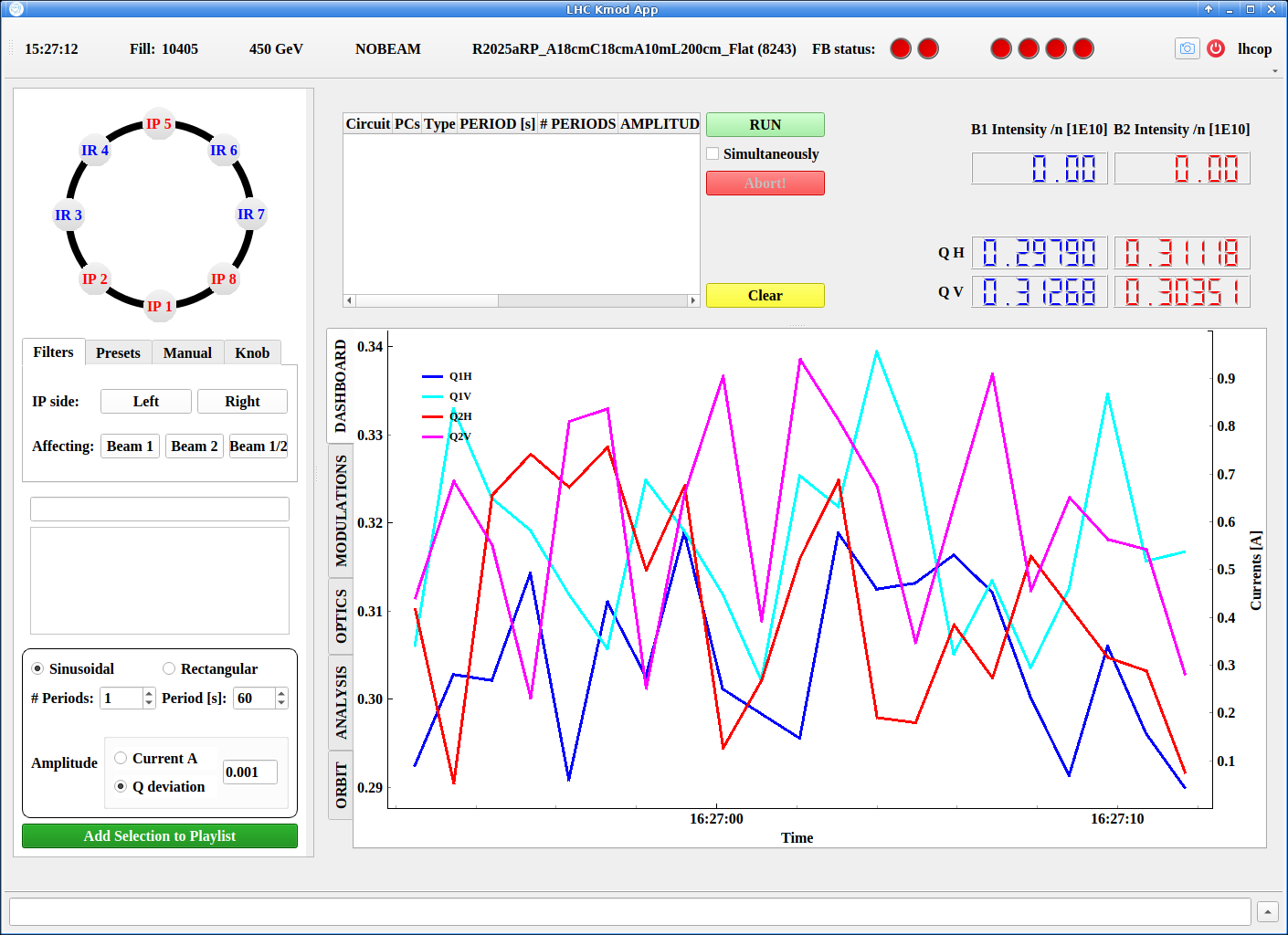 Kmod GUI landing page
