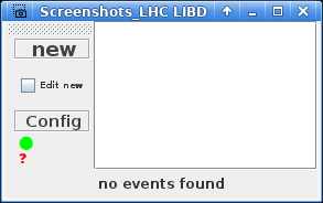 Screenshot client landing page