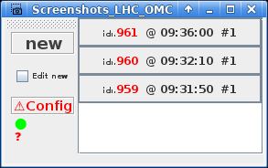 Client with the logbook entry list on the right